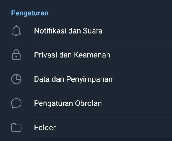 menu folder telegram